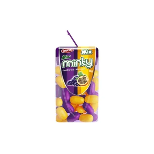 Pastilha Mini Minty Docile Maracujá Uva - DOCILE - Mercearia