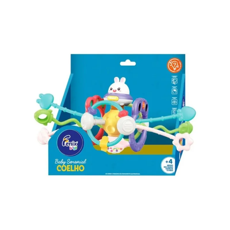 Brinquedo Baby Sensorial Coelho Fenix - FBB-399