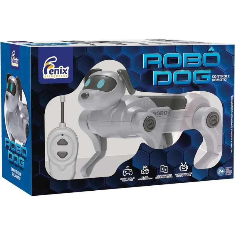 Brinquedo Robô Dog Com Controle Remoto Fênix - RDG-735