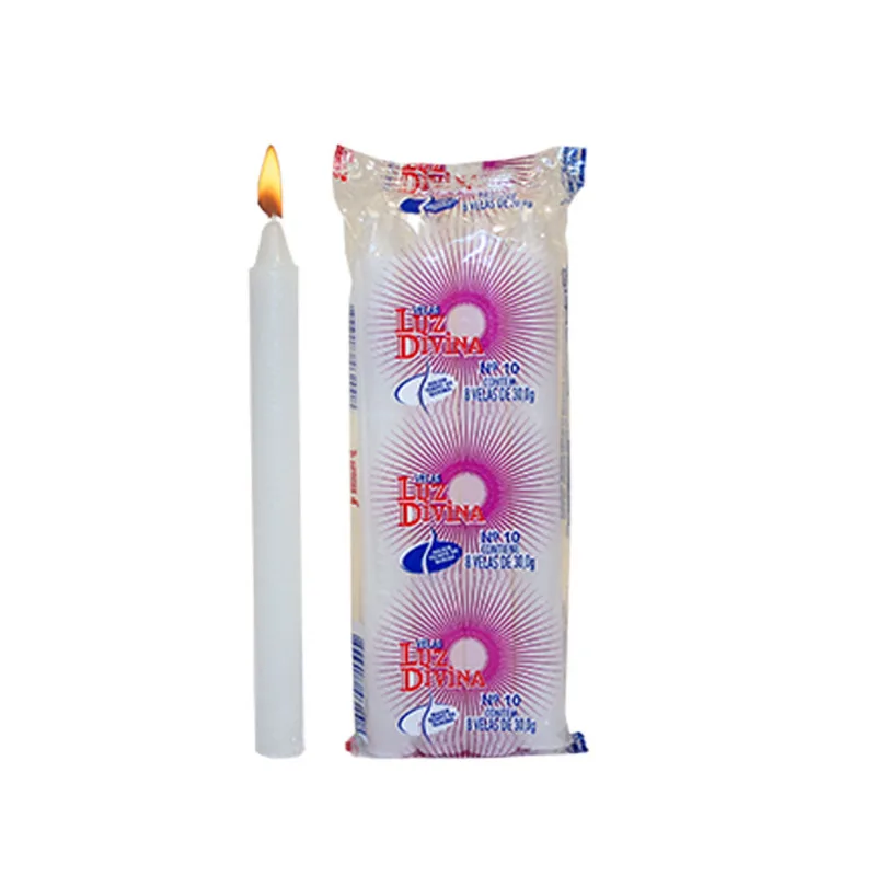 Vela Luz Divina Branca N10