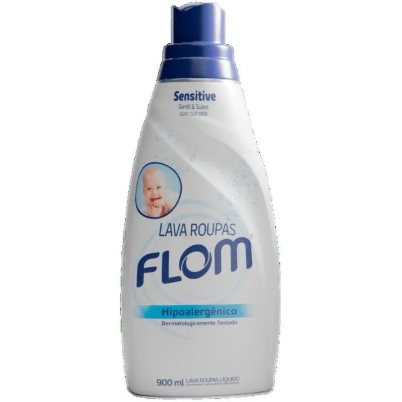 Lava-Roupas Liquído Flom Hiporalerênico 900ml