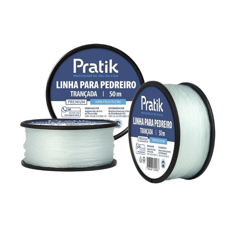 Linha Pratik Pedreiro Trancada 50m 12x1