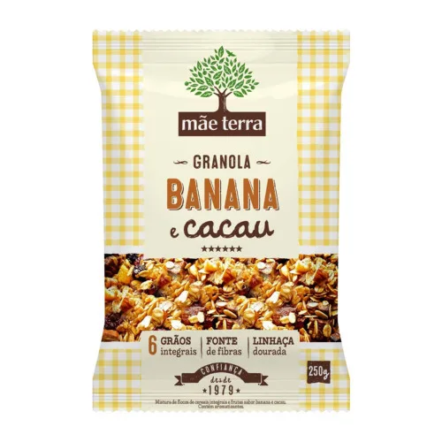 Granola Mae Terra Banana E Cacau 250gr - MAE TERRA - Mercearia