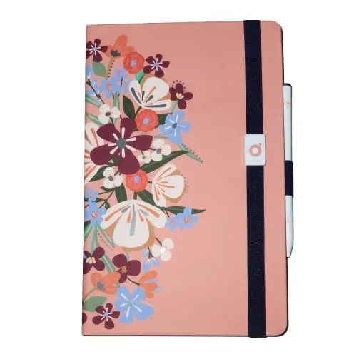 Caderno Papertalk Pautado Maxi Garden Coral - LC - Papelaria