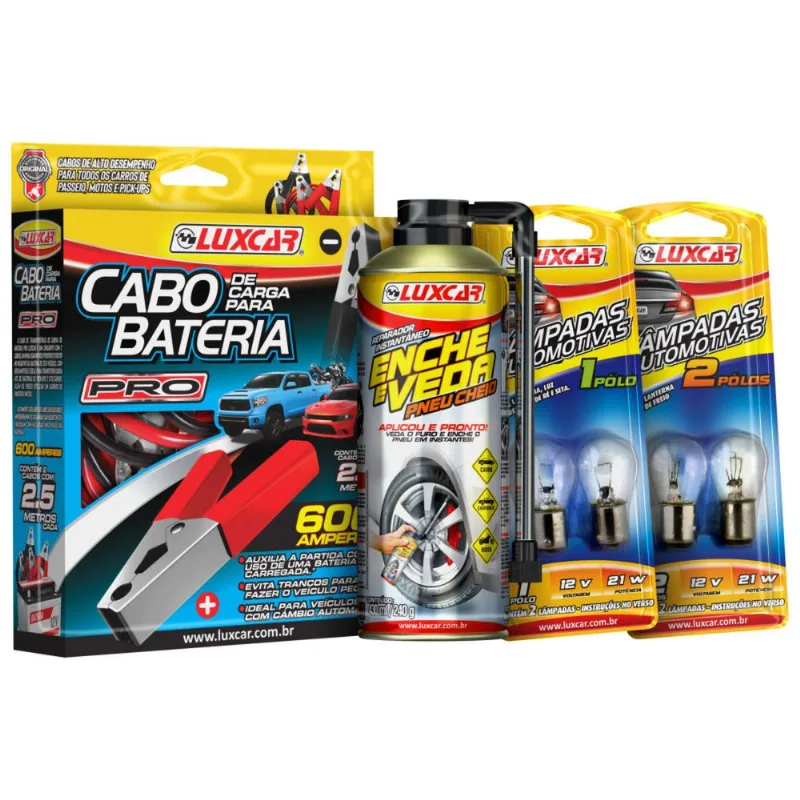 Kit SOS Pneu/Bateria Luxcar