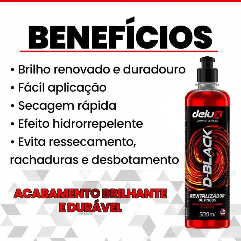 Revitalizador Pneus D-black 500ml Delux