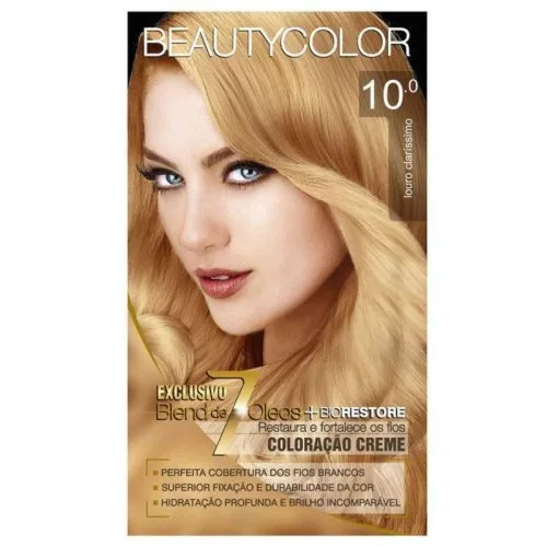Tintura Beauty Color Creme 10,0 - BEAUTY COLOR - Higiene E Beleza