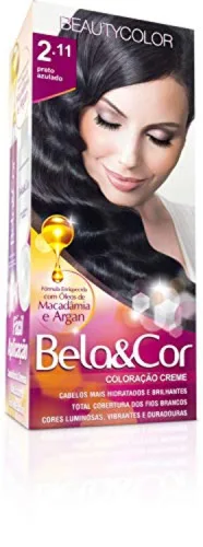 Tint Bela Cor Mini 2.11 Preto Azulado - BELA&COR - Higiene E Beleza
