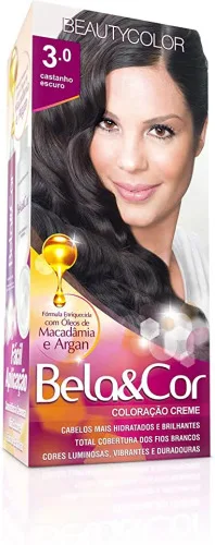 Tint Bela Cor Mini 3.0 Castanho Escuro - BELA&COR - Higiene E Beleza
