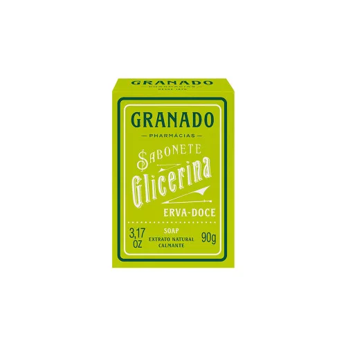 Sab.granado Glicerina Erva D.90g - GRANADO - Higiene E Beleza