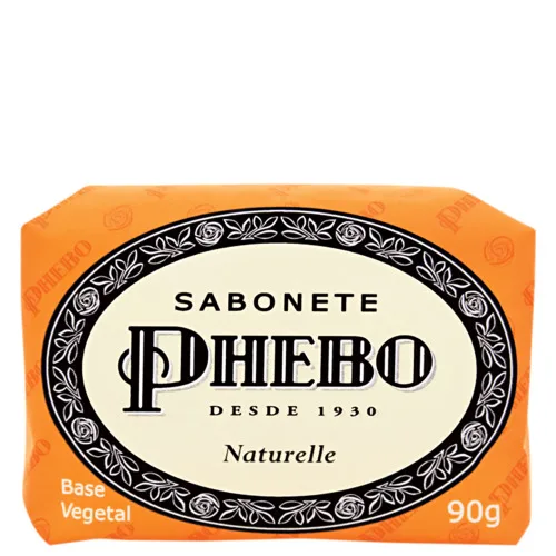 Sabonete Em Barra Vegetal Naturelle Phebo Cartucho 90g - PHEBO - Higiene E Beleza
