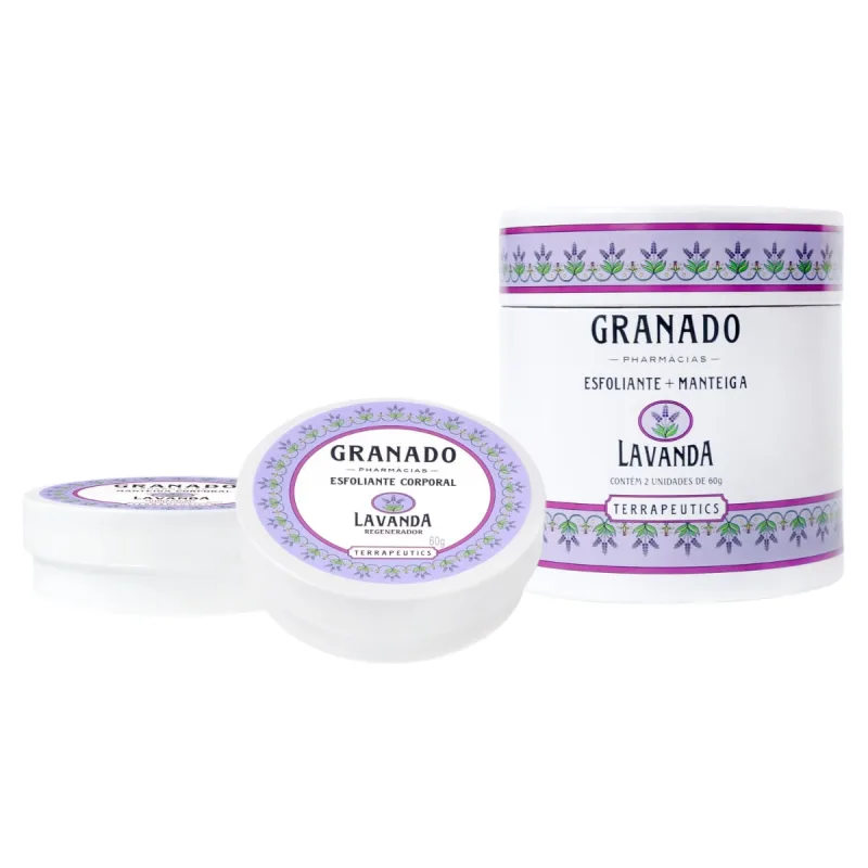 Kit Granado Terrapeutics Lavanda Esfoliante 60g + Manteiga Corporal 60g - Granado - Dermo E Beleza