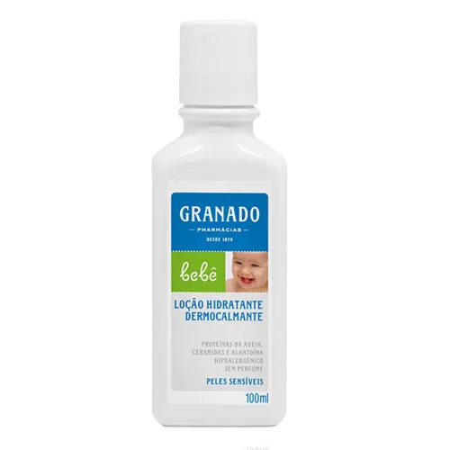 Loção Hidratante Dermocalmante Sem Perfume Granado Bebê Frasco 100ml - PERFUME - Higiene E Beleza