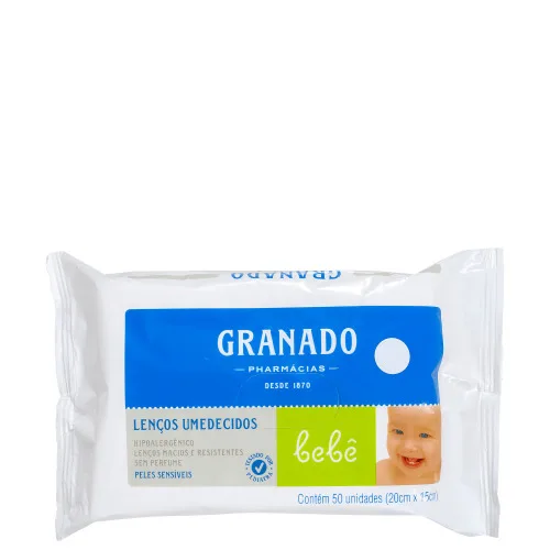 Lenco Umed.granado Bebe Sem Perfume C/50 - GRANADO - Limpeza