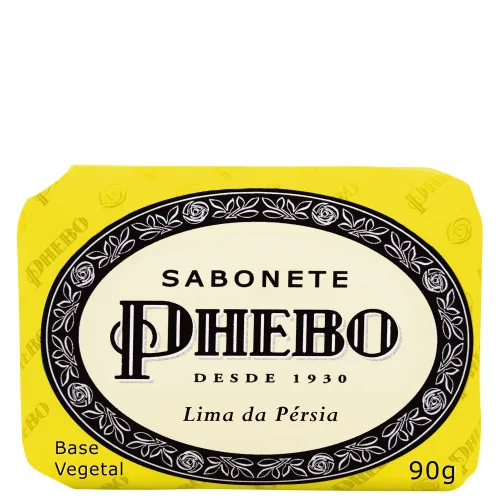 Sabonete Em Barra Vegetal Lima Da Pérsia Phebo Cartucho 90g - PHEBO - Higiene E Beleza