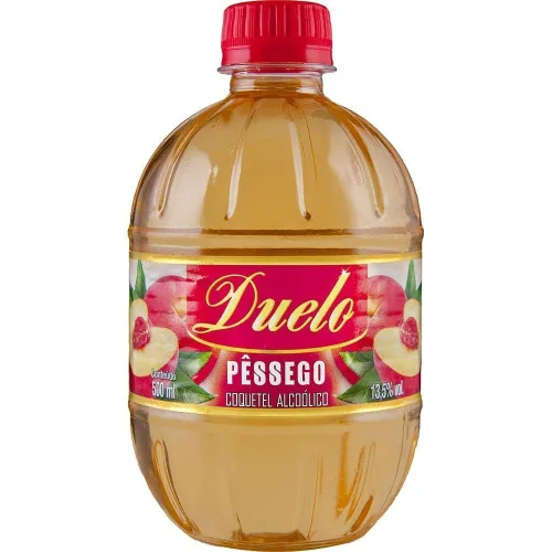 Coquetel Duelo 500ml Pessego - COQUETEL - Bebidas