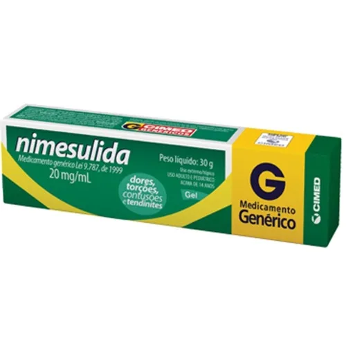NIMESULIDA GEL 20MG G CIMED 30G - CIMED - Remédios