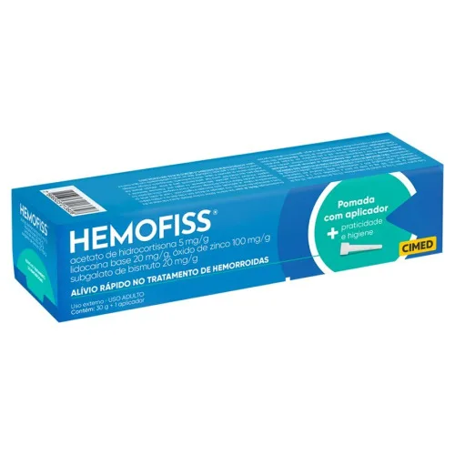 Hemofiss 5 Mg/g 20 Mg/g 100 Mg/g 20 Mg/g Pomada Retal Cimed Similar - CIMED - Farmácia