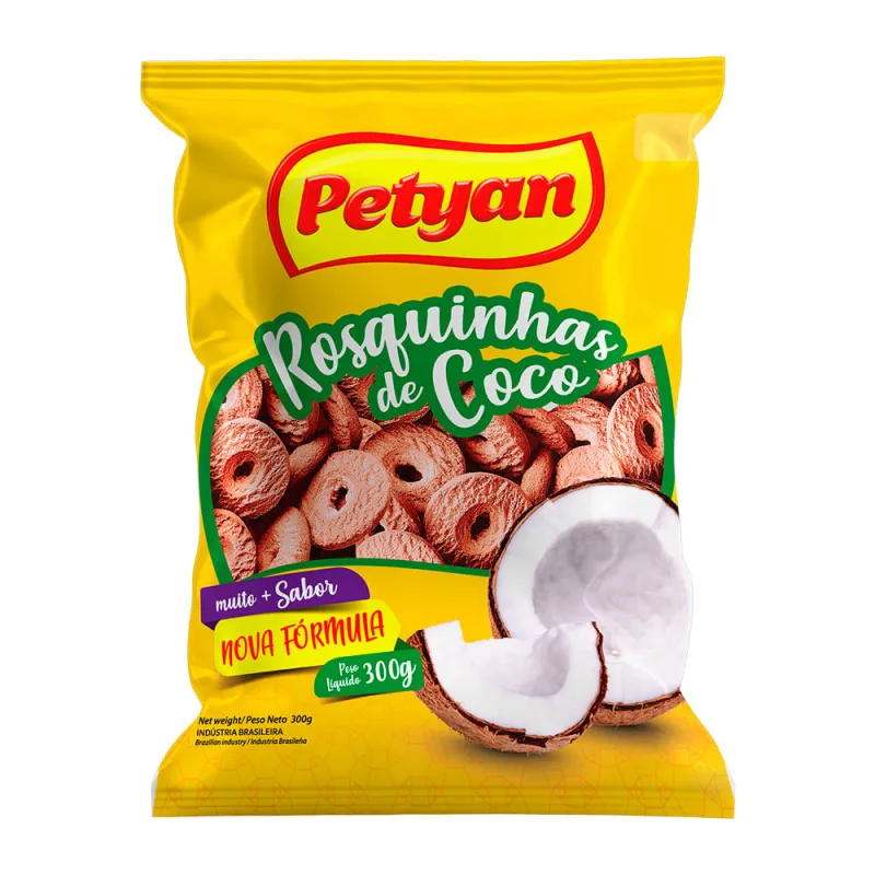 Biscoito Rosquinha Petyan Coco 300g - Petyan - Mercearia