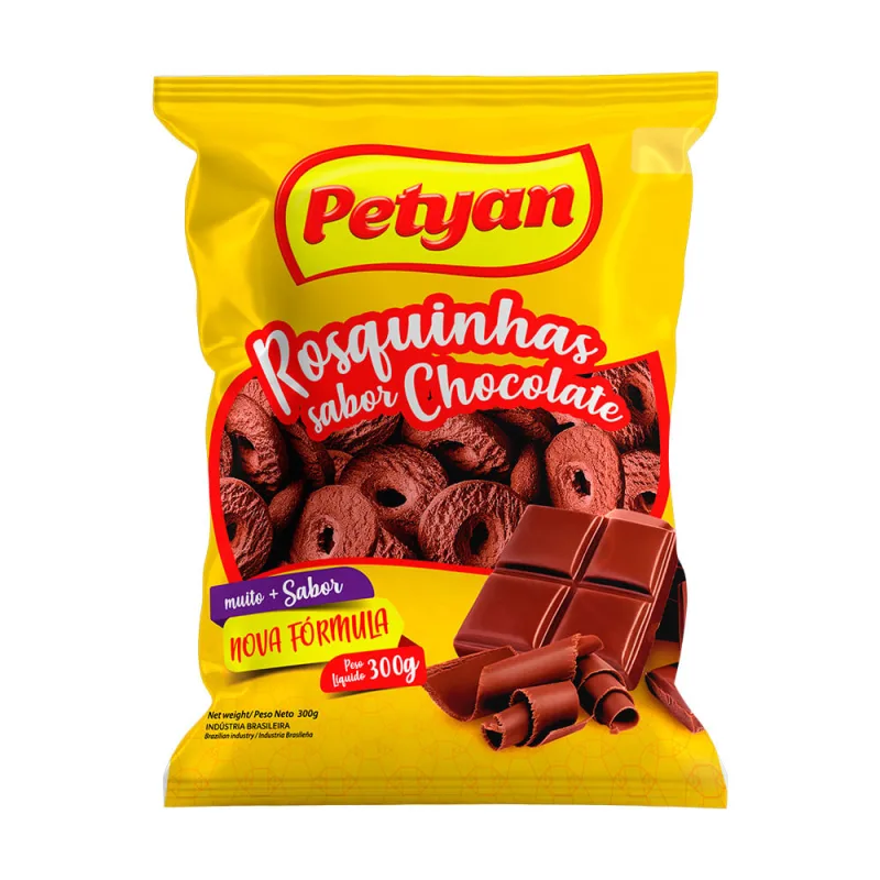 Biscoito Rosquinha Petyan Chocolate 300g - Petyan