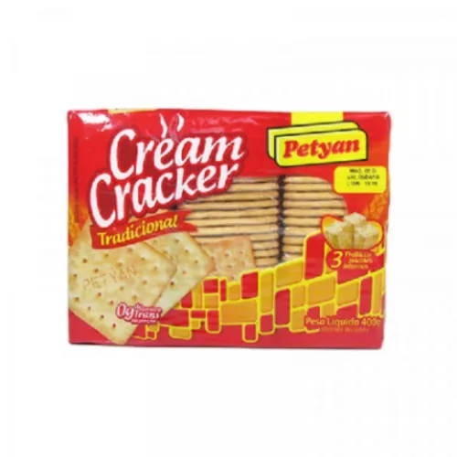 BISCOITO PETYAN CREAM CRACKER TRADICIONAL - PETYAN - Produtos De Pastelaria