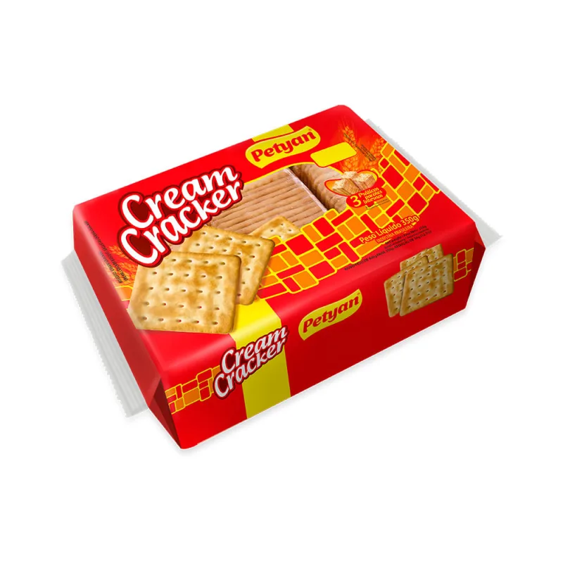 Biscoito Cream Cracker Petyan Tradicional 350g - Petyan - Mercearia
