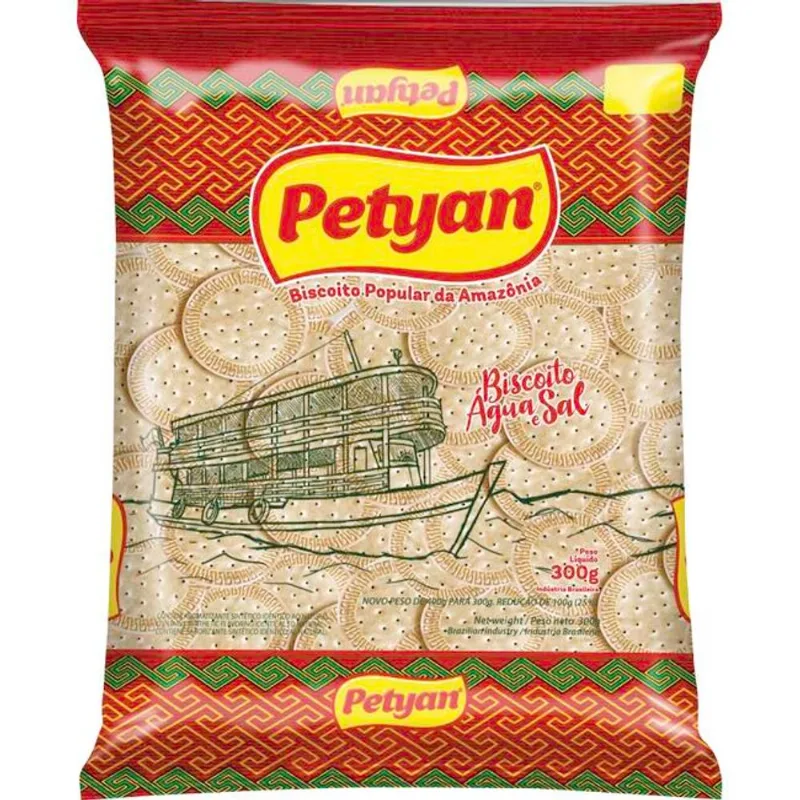 Biscoito Petyan Água e Sal Motor 300g