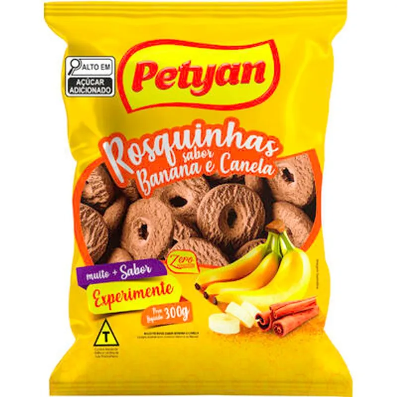 Biscoito Rosquinha Petyan Banana com Canela 300g