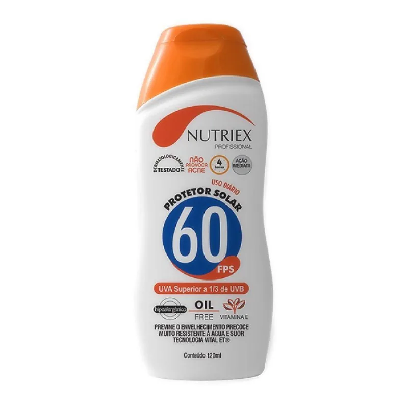 Protetor Solar Fps 60 Uva/Uvb 120Ml 60962 Nutri