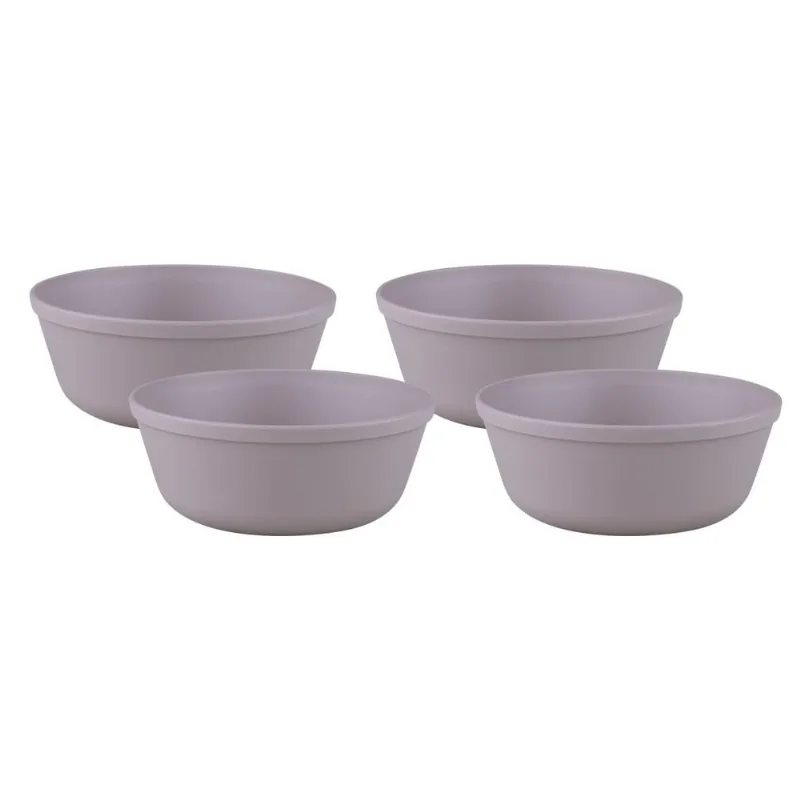 Conjunto 4 Tigelas Bowl 450ml Médio São Bernardo Cinza