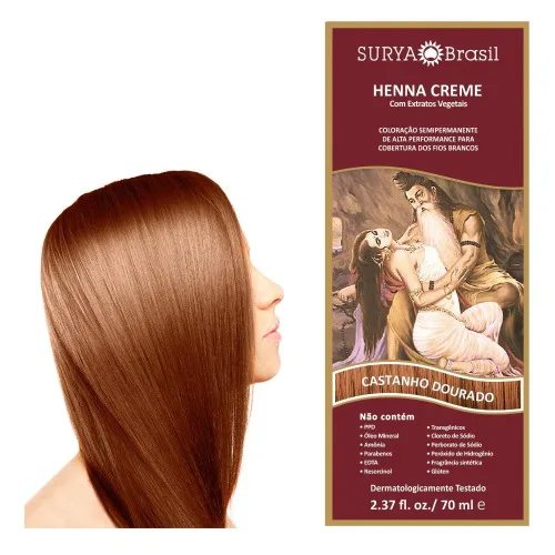 Henna Surya 70ml Cast Dour - SURYA - Higiene E Beleza