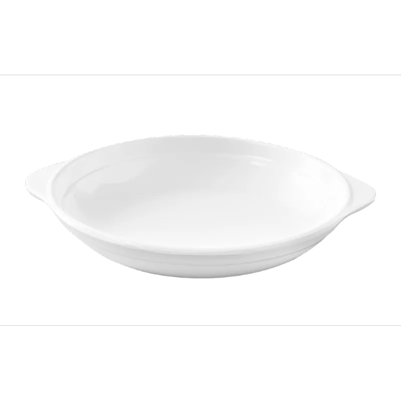 Prato Redondo com aba Fideli Branco Haus Concept 24,7 x 21,6 x 3,5 cm Branco Haus