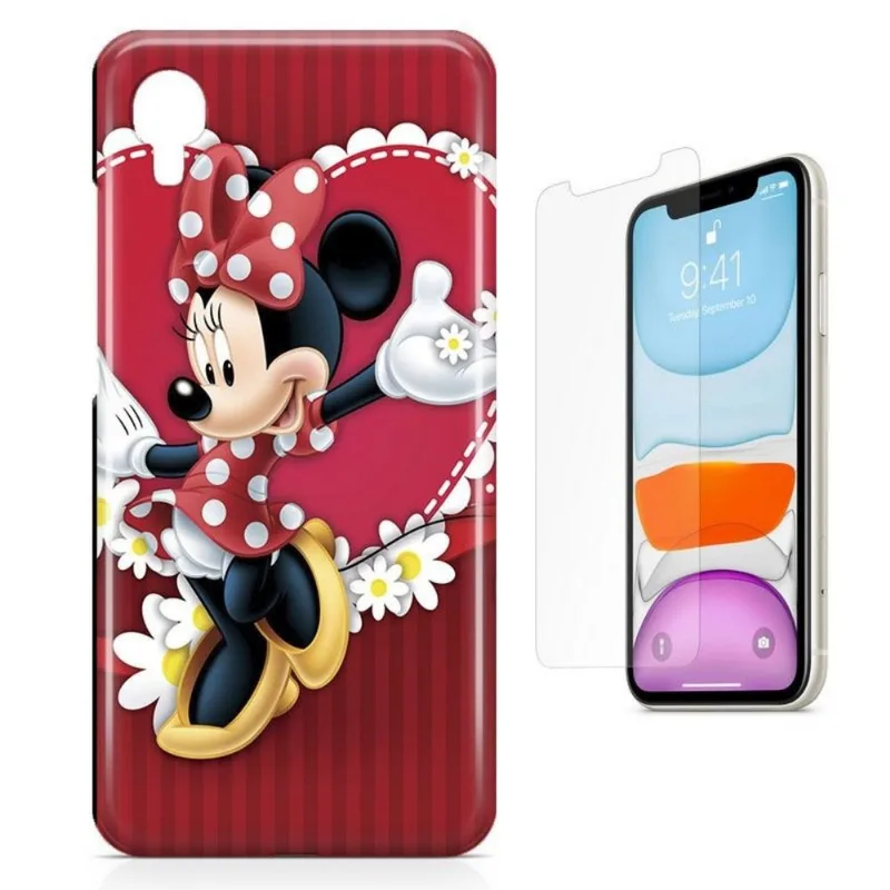 Kit Capa iPhone XR 6,1' - Minnie e Película