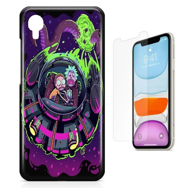 Kit Capa iPhone XR 6,1' - Rick Morty e Película