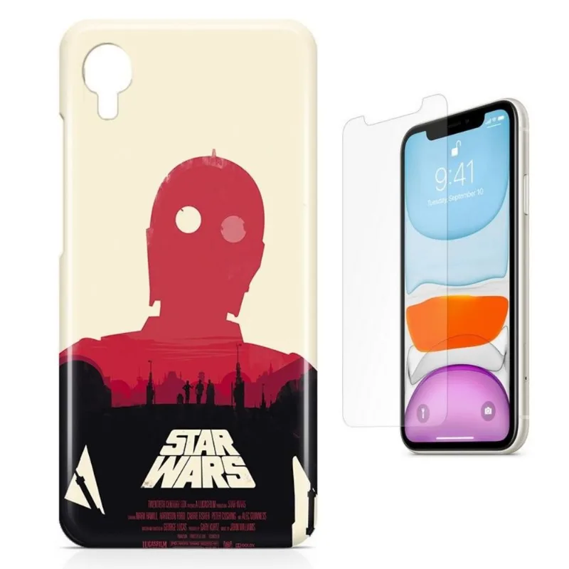 Kit Capa iPhone XR 6,1' - Star Wars 1 e Película