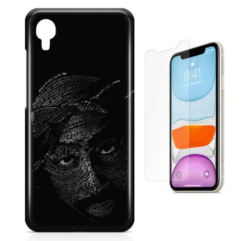 Kit Capa iPhone XR 6,1' - Tupac e Película