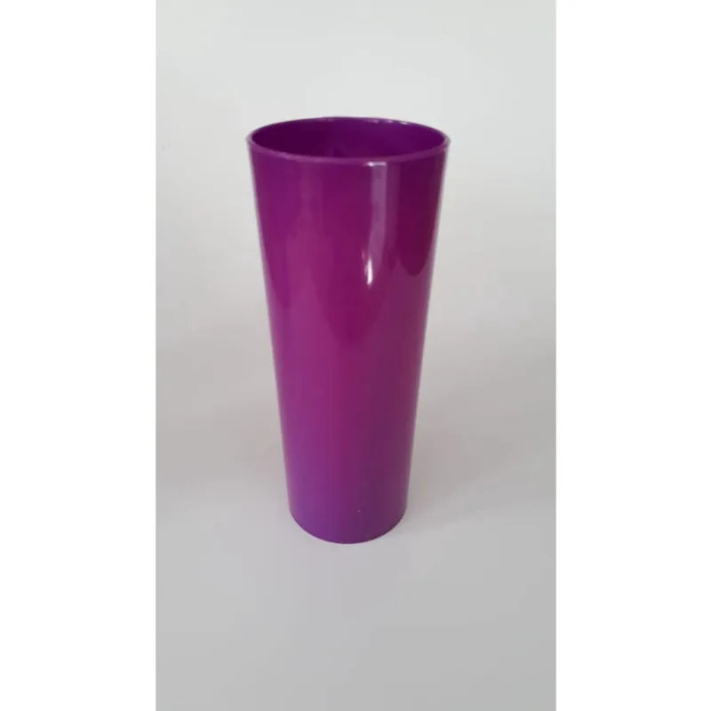 Copo long drink 350 ml. roxo sólido 10 unidades