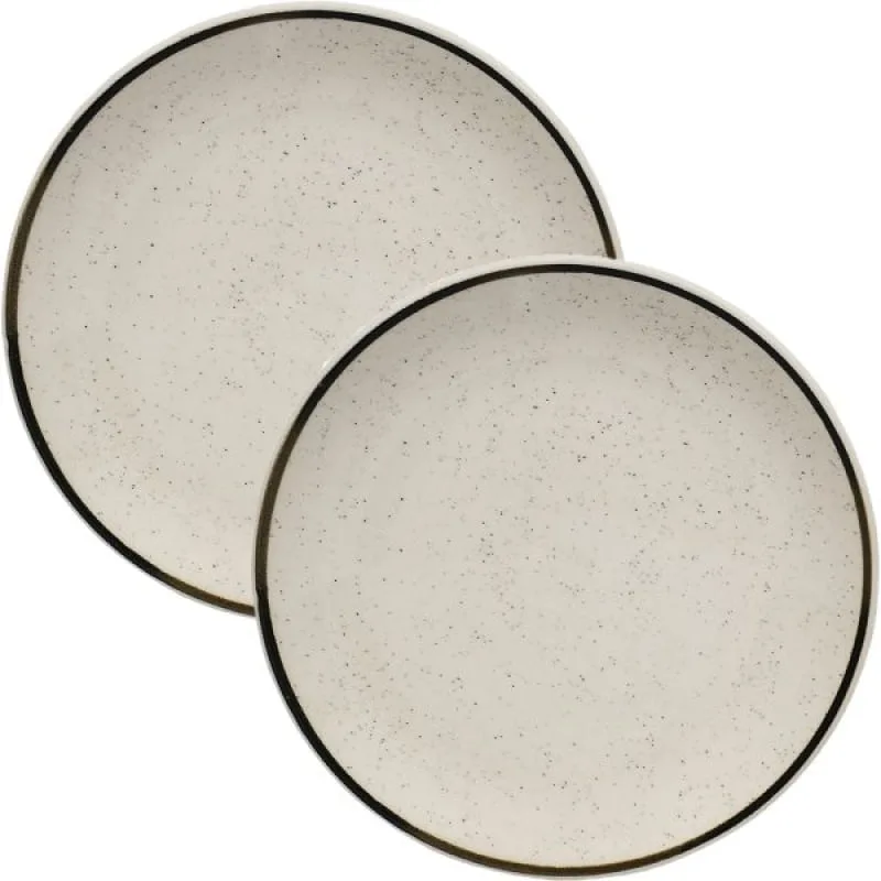 Kit Pratos Sobremesa Lanche 6 Pessoas 6Pçs Unni Brisa 19cm - Oxford - Utilidades Domesticas