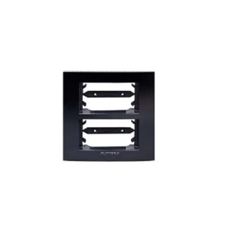 placa com suporte 2postos inov pro p/mov alumbra preto - 85535