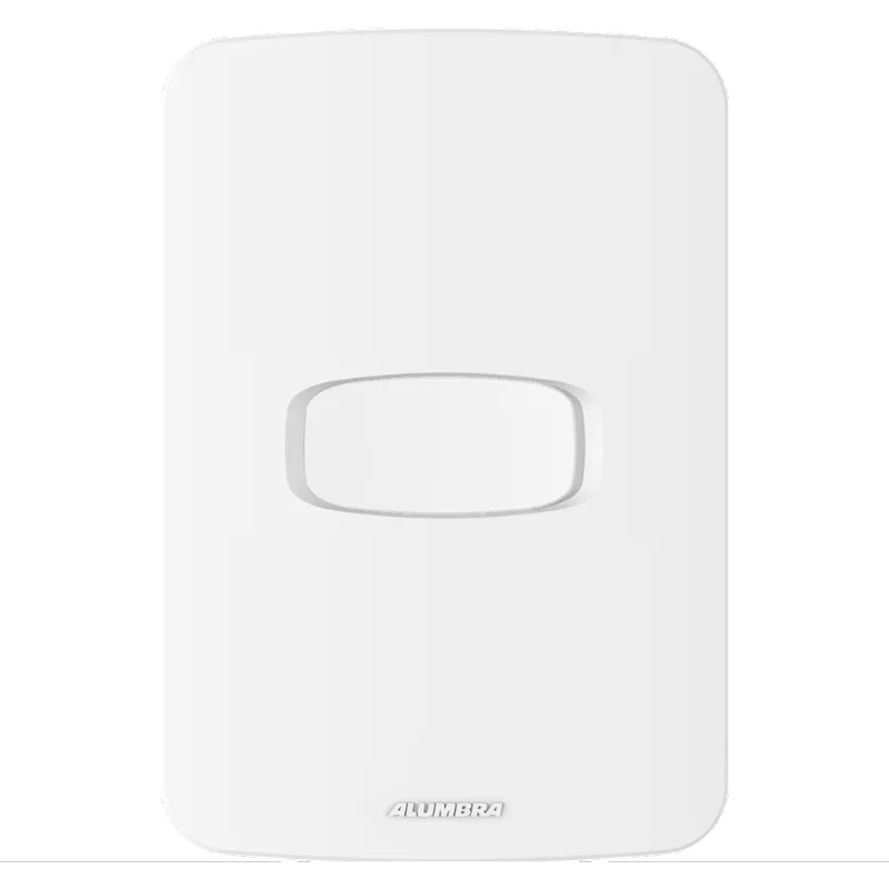 Conjunto 1 Interruptor Simples 10A 250V 4x2 Gracia Branco Alumbra