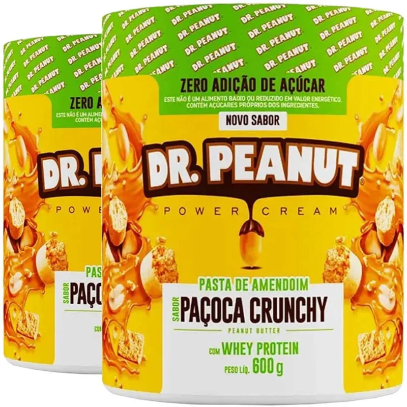 Kit 2 Pasta De Amendoim (sabor Paçoca) 600g - Dr. Peanut