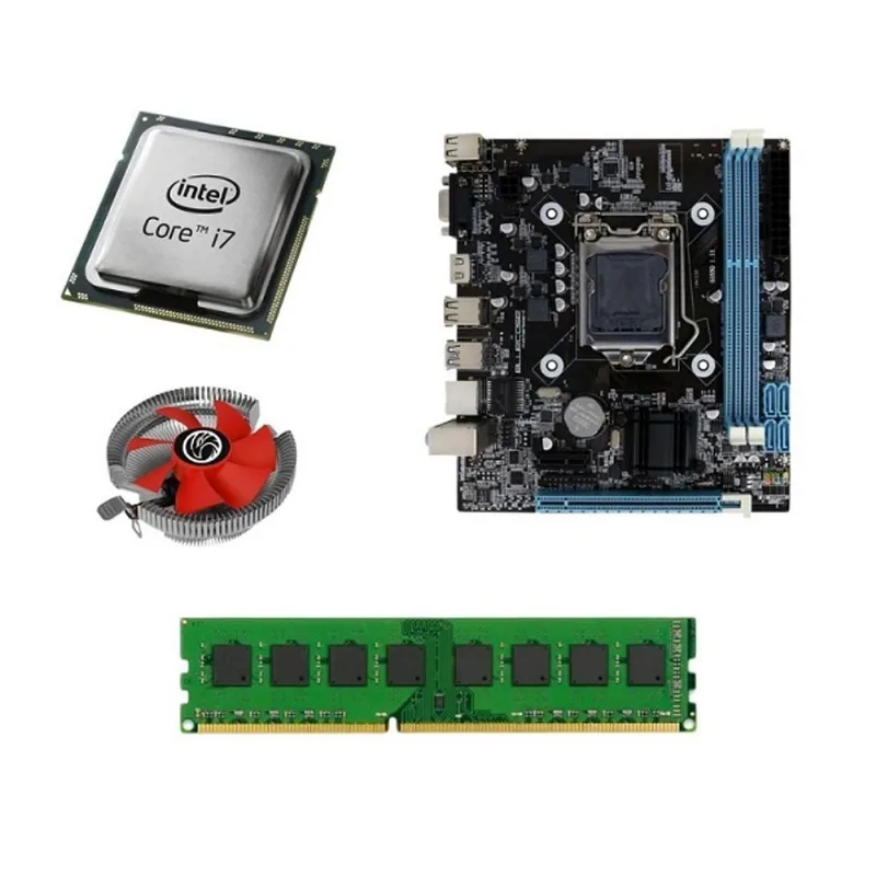Kit Pl Mãe H61 + Processador I7 3770s + Memoria 8 Gb Ddr3 + Cooler