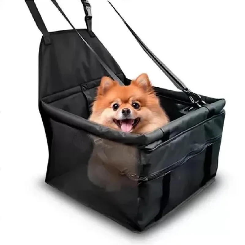 Cadeirinha para Transporte de Pets Yeet para Cães e Gatos Até 10KG em Tecido Preto Dobrável - OUTRAS - Móveis