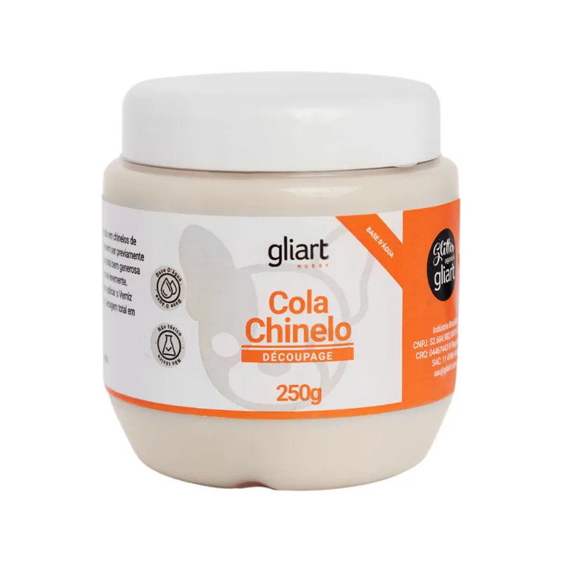 Cola Chinelo 250G Gliart 098 - Transparente
