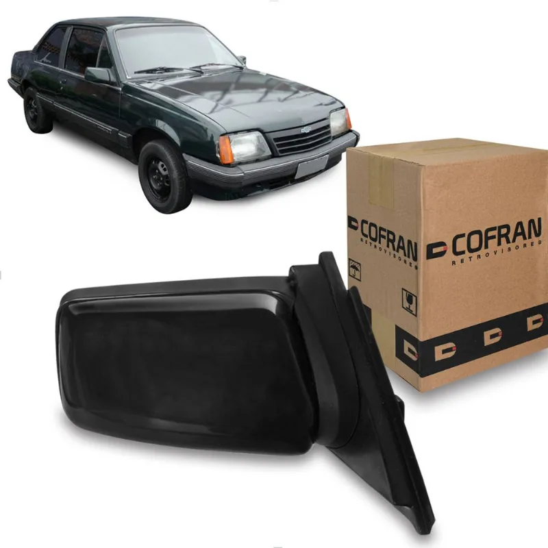 Retrovisor Externo Monza 91/92 Controle Remoto Preto Cofran Direito