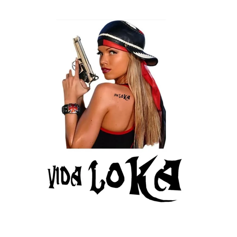 Tatuagem Temporária Vida Loca Bandida Sexy Estilo