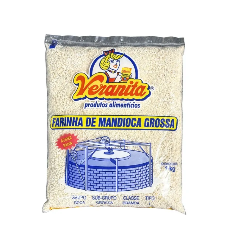 Farinha de Mandioca Veranita Grossa 1kg