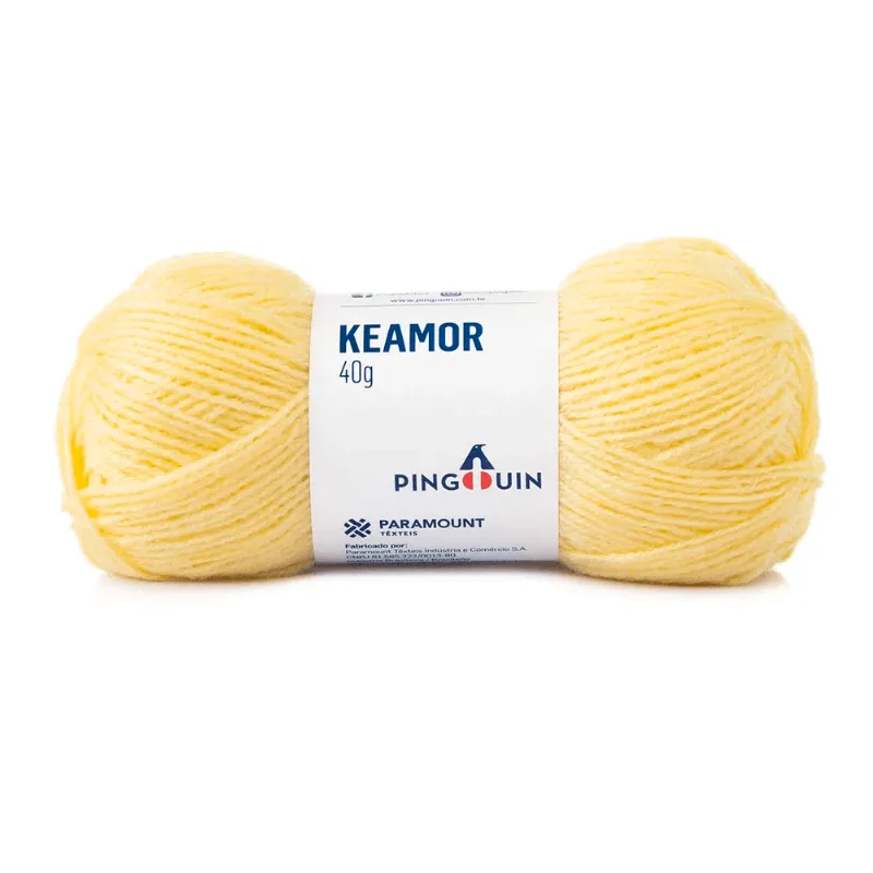 Linha Pingouin Keamor 85% Acrilico 15% Poliamida 40gr 4285-ABACAXI