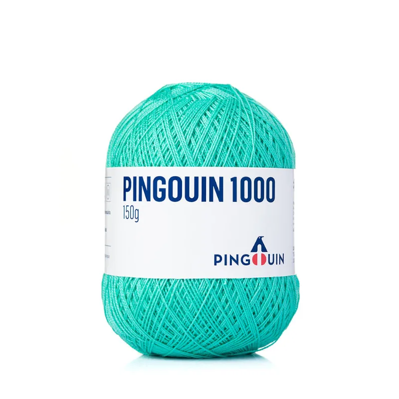 LINHA PINGOUIN 1000 100%ALGODAO MERCERIZADO 150GR 2699-VERDE PISCINA