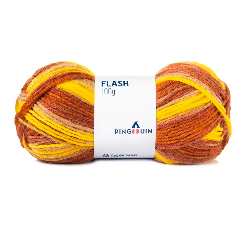 LINHA PINGOUIN FLASH CORES 100% ACRILICO 100GR 1065-GRECIA